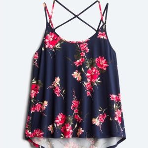 Papermoon Basima Size 1X Floral Sleeveless tank